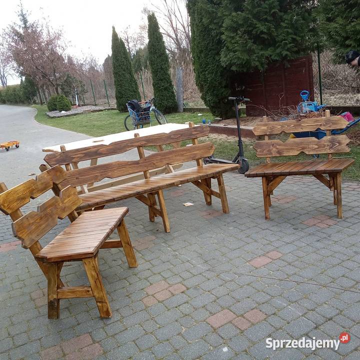 Ogromny komplet mebli ogrodowych lakierowany Białystok