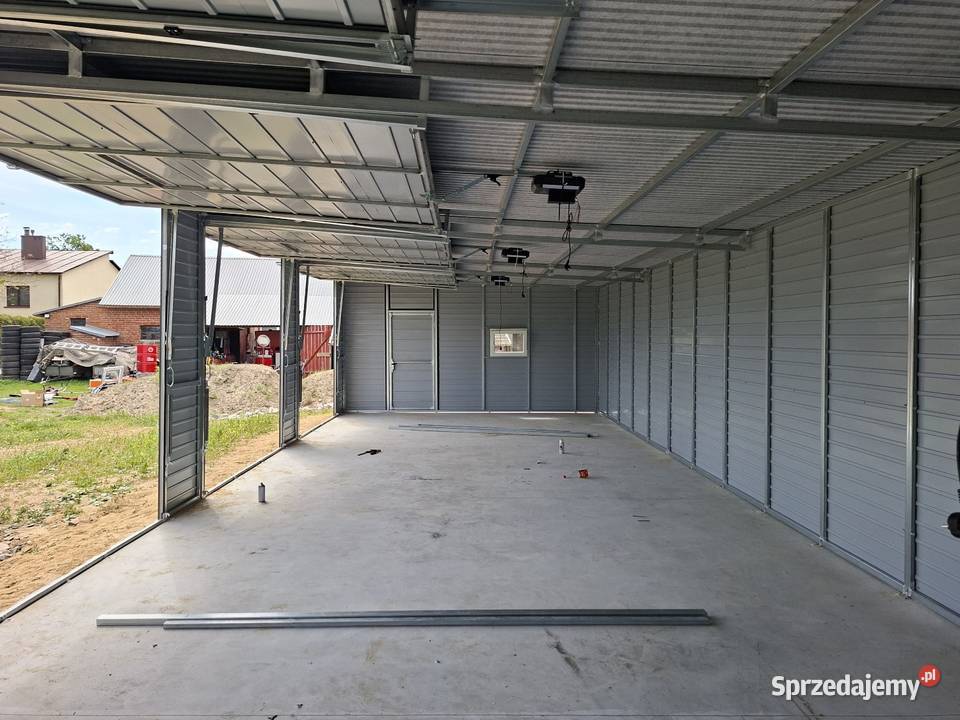 Garaż blaszany Antracyt MAT 15x55m h 273 światła