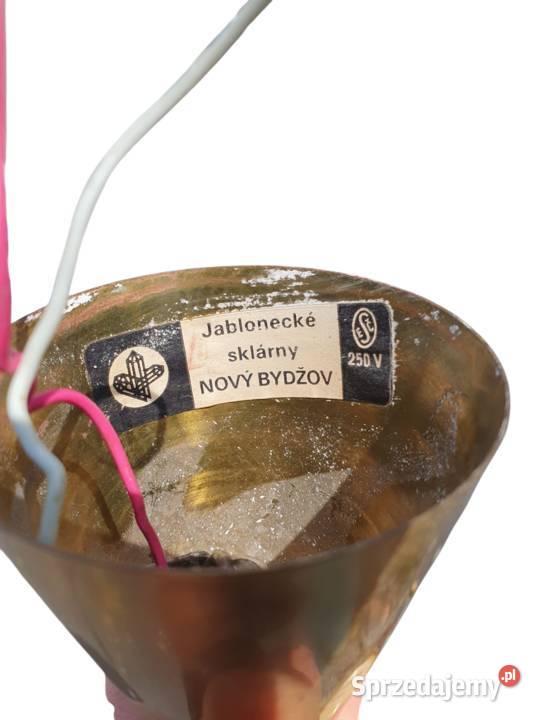 Stara lampa żyrandol Jabloneck Sklrny Nov Bydov Pozostałe Cieszyn