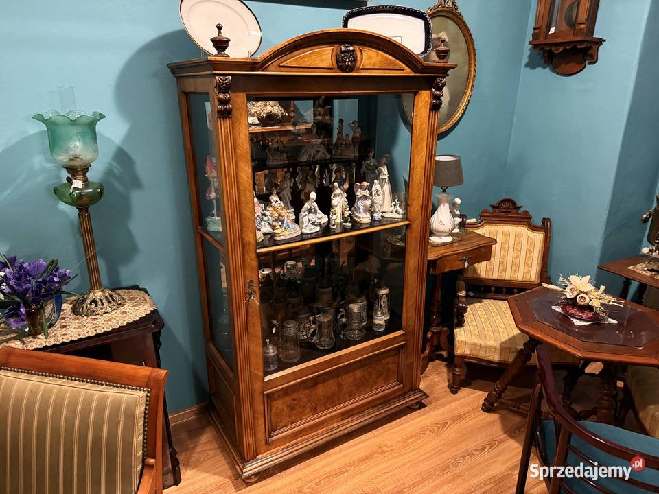 Stara eklektyczna serwantka witryna śląskie Bielsko-Biała