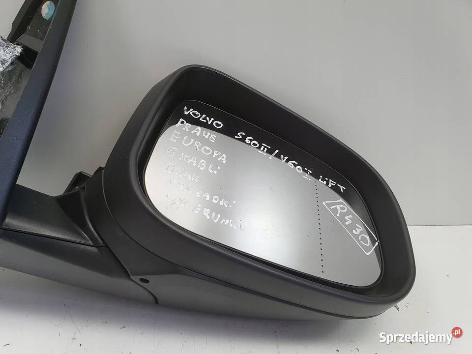 LUSTERKO PRAWE Volvo S60 II V60 I lift PASAŻERA Rudka