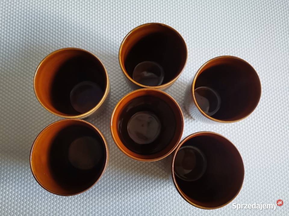 Stare kubki Zośka 6 sztuk porcelit Mirostowice śląskie Katowice