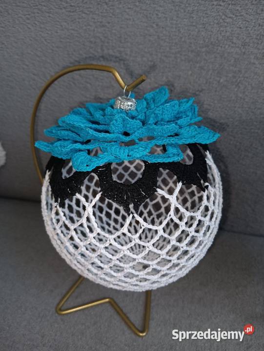 Bombki szydełkowe kwiat Lublin sprzedam