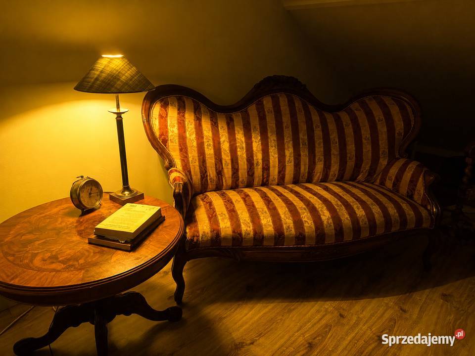 Stylowy komplet mebli klasycznych sofa stolik Wilamowice sprzedam