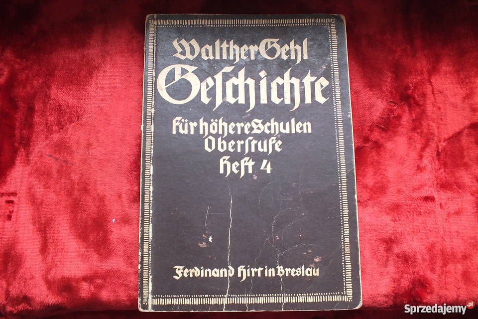 Stara niemiecka książka z Breslau wydana w 1935r Żary