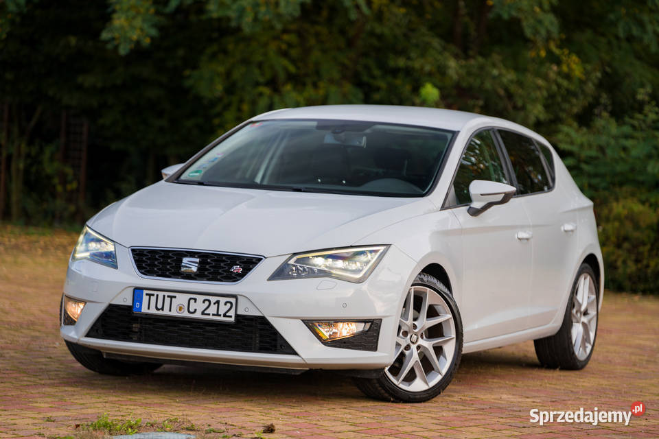 SEAT LEON FR 2.0TDi 150KM Biała Perła Xenon Pół-Skóra Navi 100% Bezw