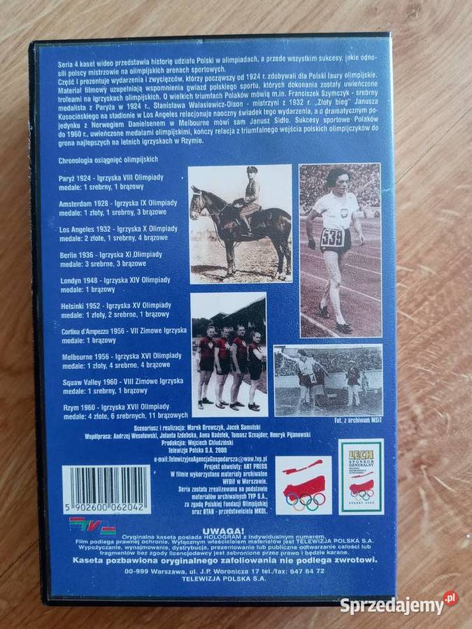 VHS Złote Olimpiady Sukcesy i Wspomnienia Magnetowidy wielkopolskie Gniezno
