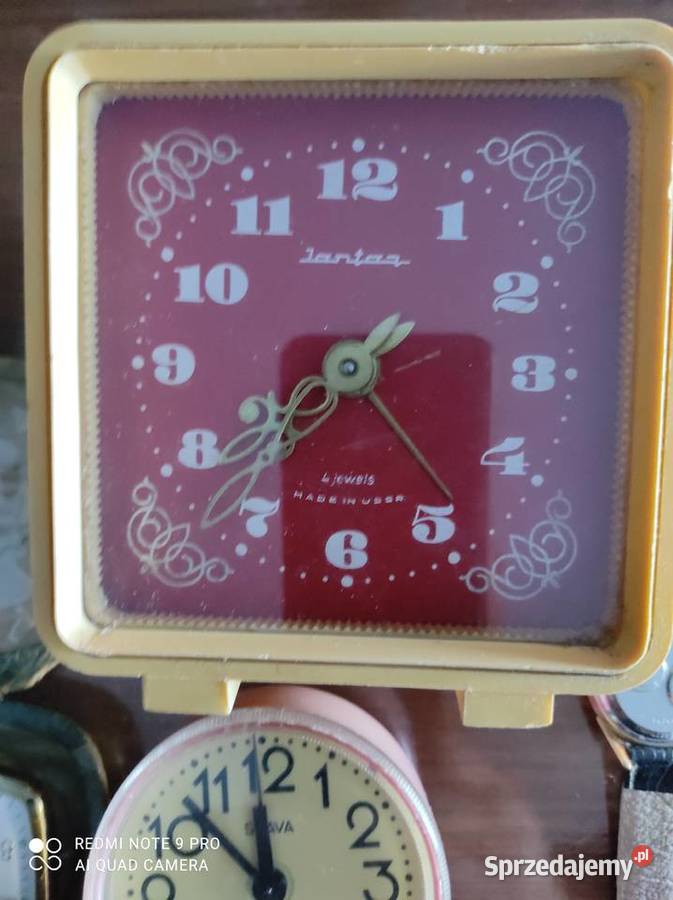 zegarek Bulova accutron pozłacany 3 budziki PRL dolnośląskie