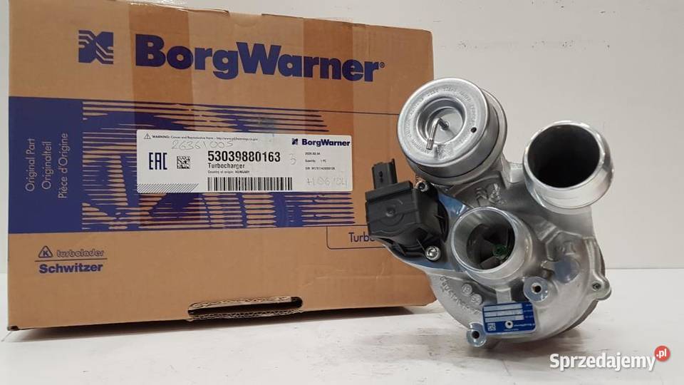 Nowa turbosprężarka BorgWarner KKK 53039880163 Siedlce