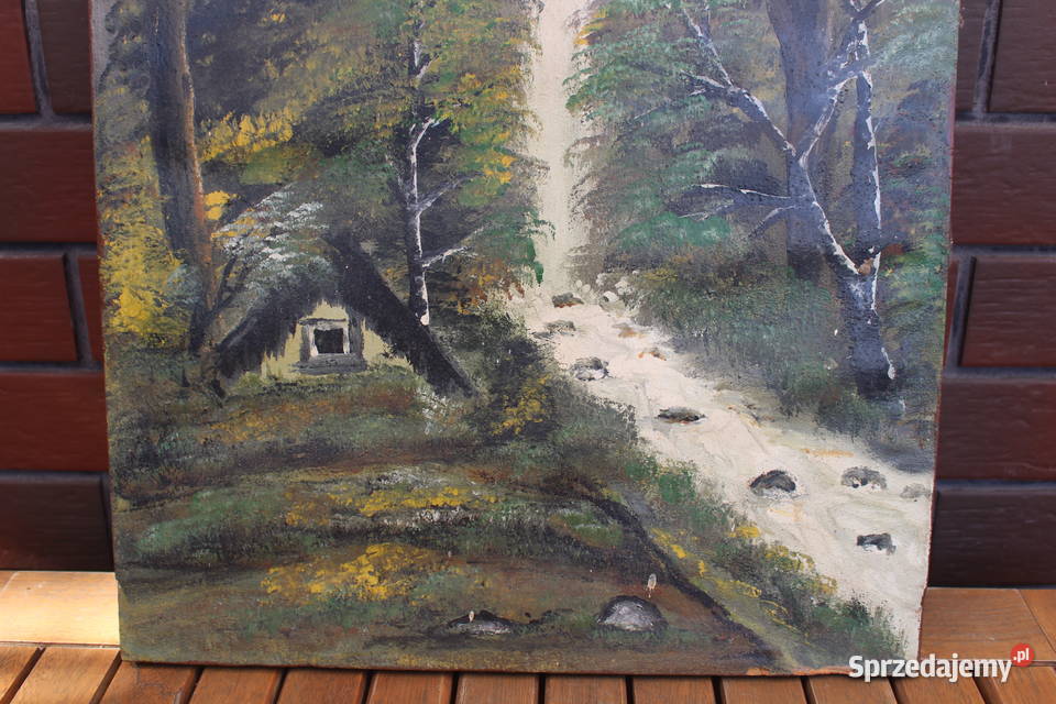 stary obraz na płótnie Malarstwo Kalisz