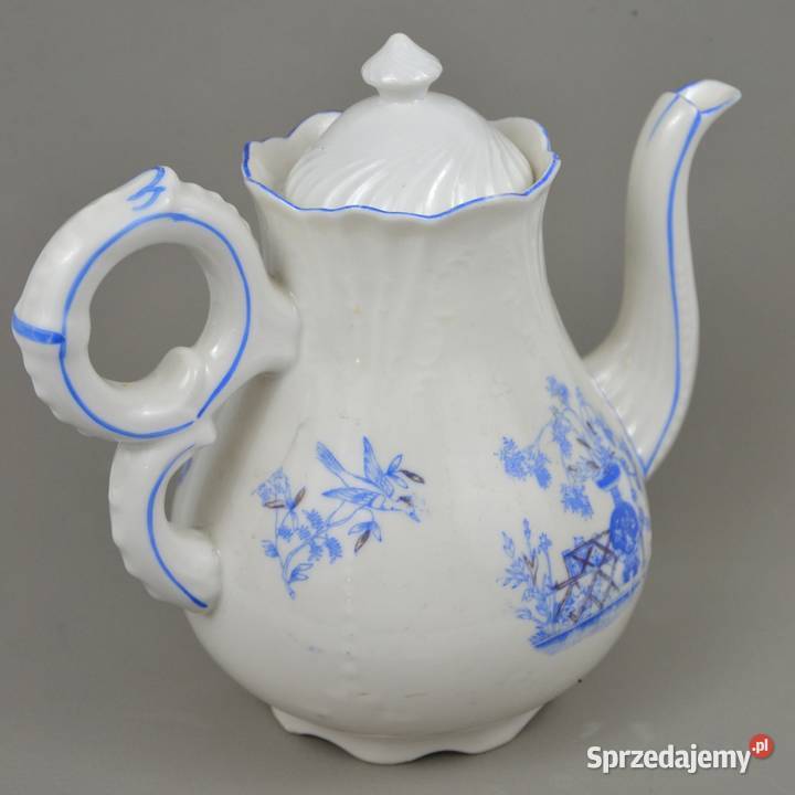 Stary dzbanek do kawy z serii CHINA BLAU mazowieckie