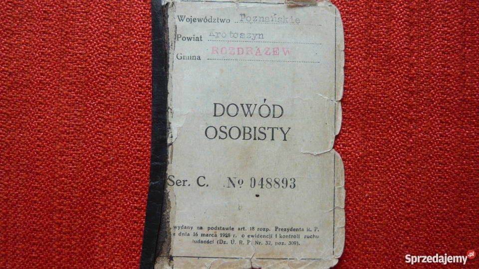 Dowód osobisty Myszków