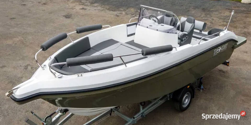 ŁÓDZ MOTOROWA SUNDECK 630 OPEN Z PRZYCZEPĄ NOWA