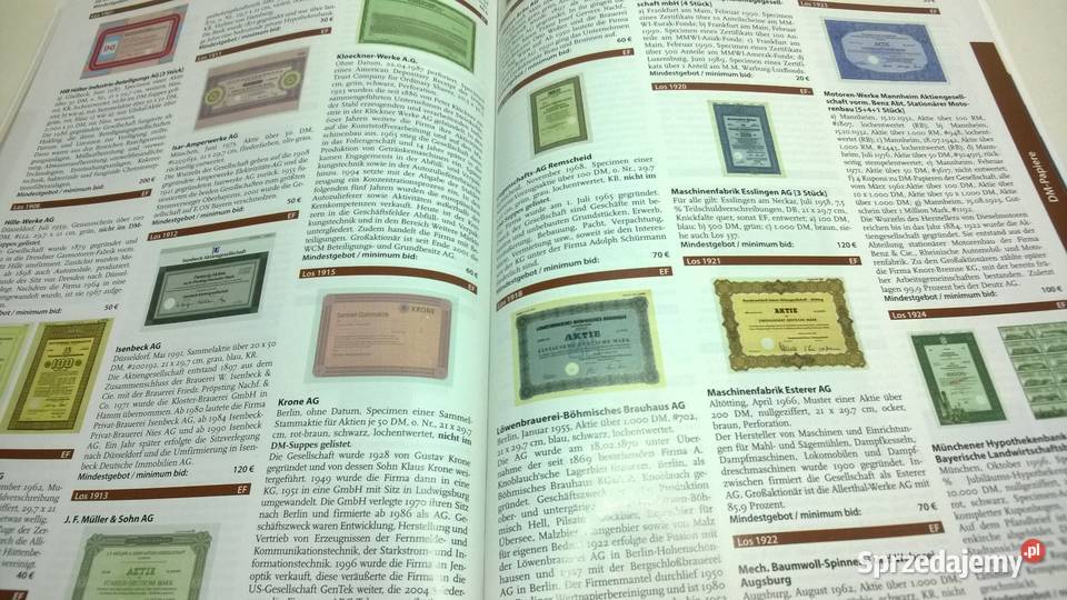 katalog aukcyjny papierów wartościowych 57 Warszawa