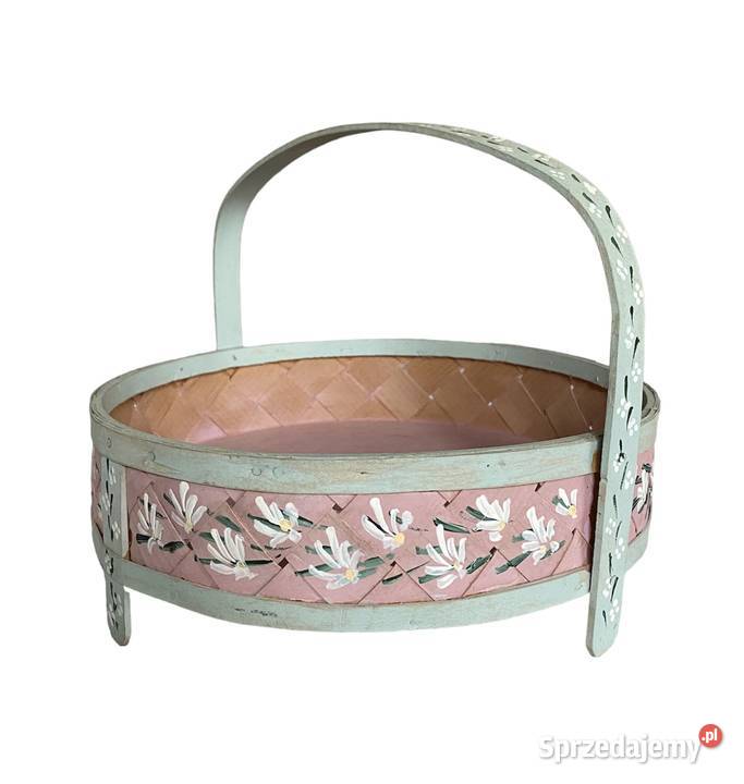 Koszyczek drewniany ręcznie malowany Gunna 92