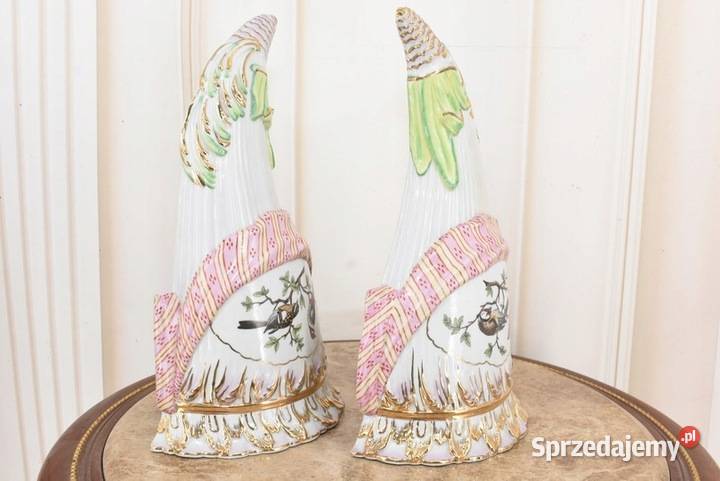 Dwie Porcelanowe Donice Wazony Konsole na Ścianę Kraków