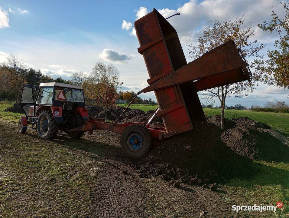Przyczepa skorupowa jednoosiowa 85t wywrotka Łózki