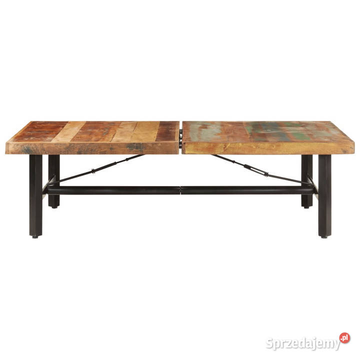 Stolik kawowy 142x90x42 lite drewno z odzysku Warszawa