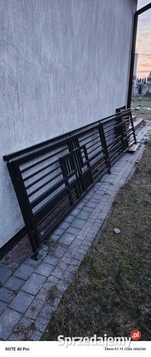 Balustrada ocynk malowana proszkowo używana Kodrąb