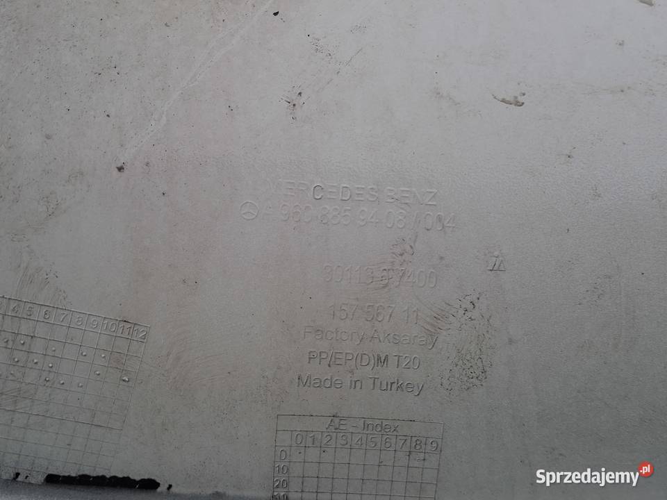 MERCEDES ACTROS MP4 OSŁONA NAROŻNIK ZDERZAKA Bieleń sprzedam