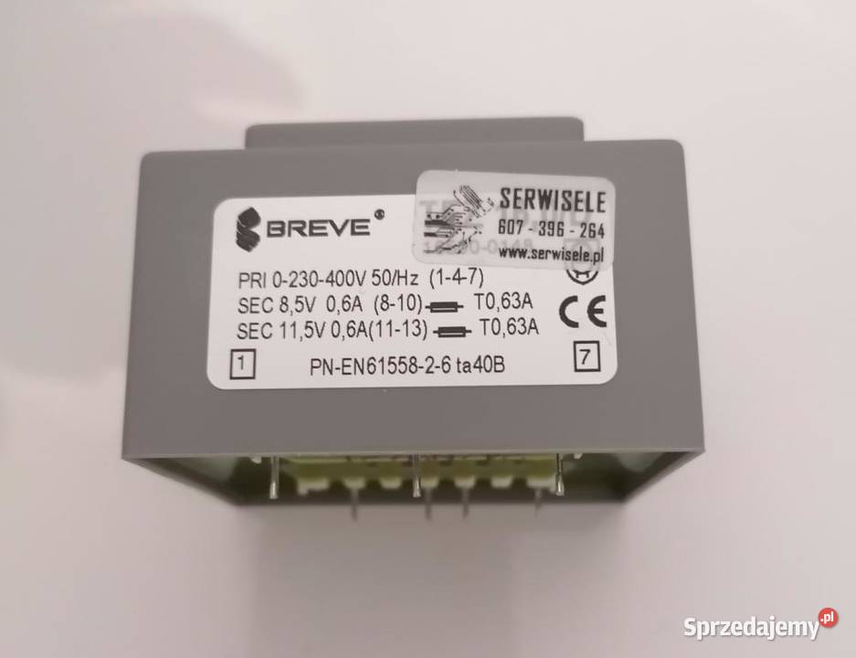 Transformator Napędu bramy TS 970 GfA B 1406090 Góra