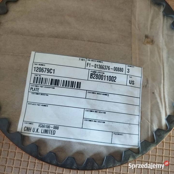 Tarcza hamulcowa 120679c1 case mx holland T8 T9 Łowicz sprzedam