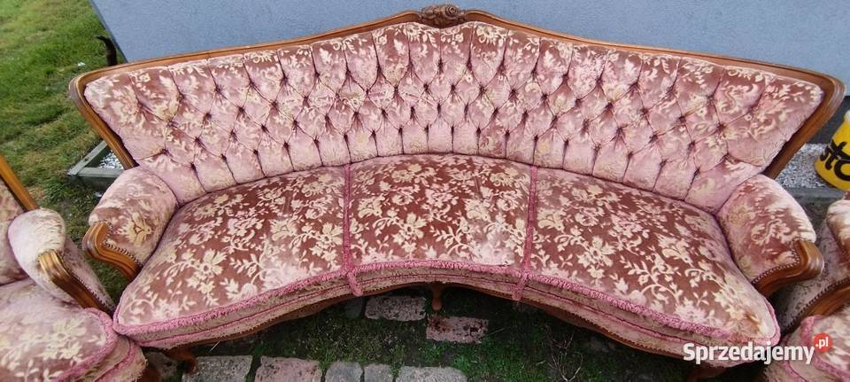Zestaw wypoczynkowy sofa i 2 fotele w stylu
