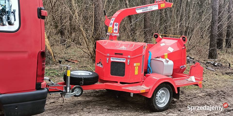 Usługi rębakiem skorpion 160 SD ogród