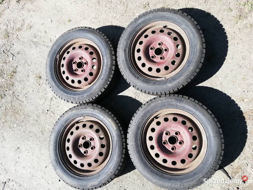 Komplet 4 koła stal 16 5x112opony zima 20560 8 Motoryzacja Kock