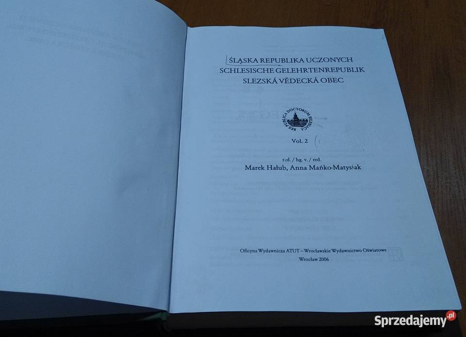 Śląska Republika Uczonych vol Hałub Gdańsk