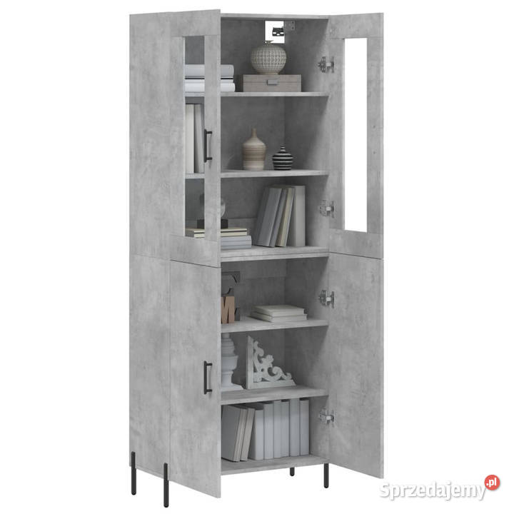 Witrynka szarość betonu 695x34x180 materiał Warszawa