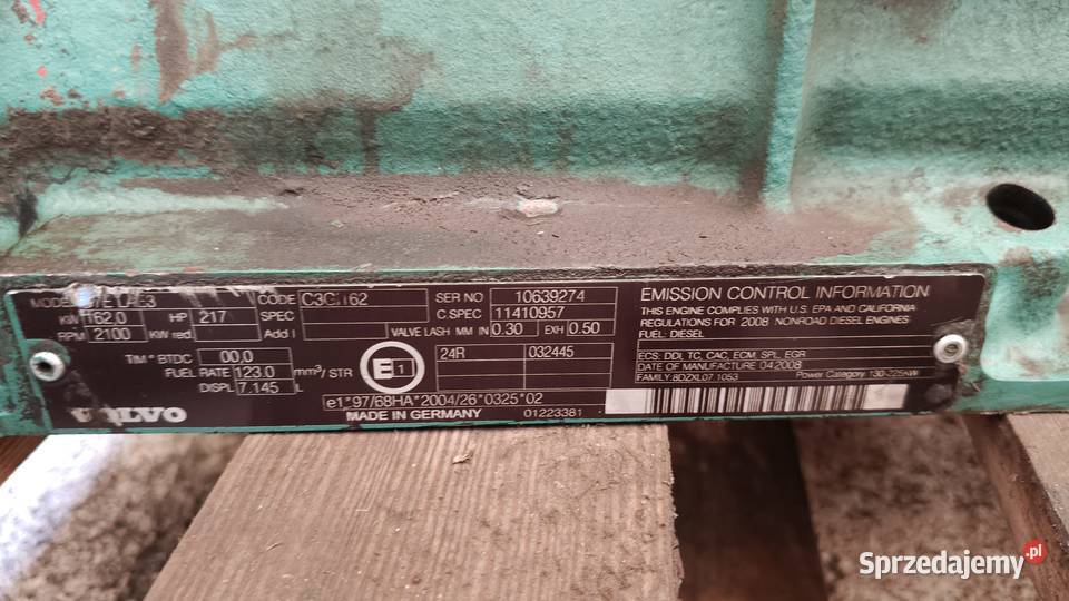 Blok silnika VOLVO D7E