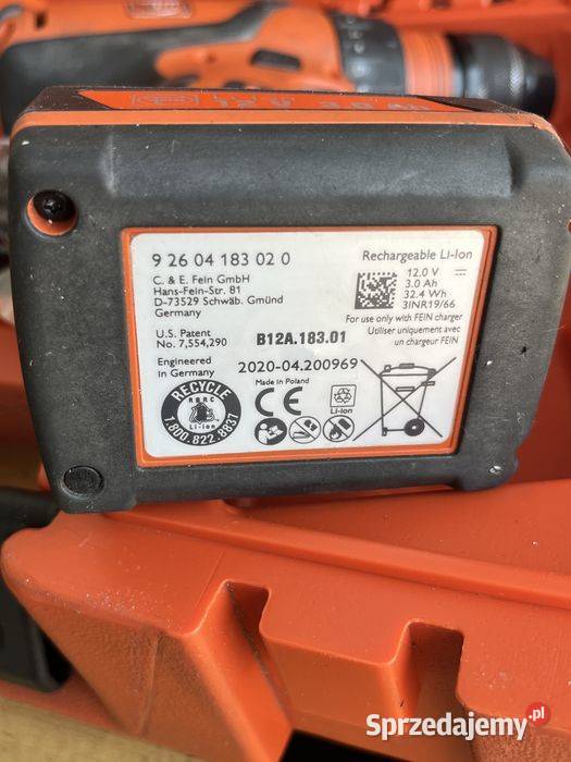 Wiertrko Wkrętarka FEIN 4Biegowa ASCM 12 Q 12V Tuliszków sprzedam