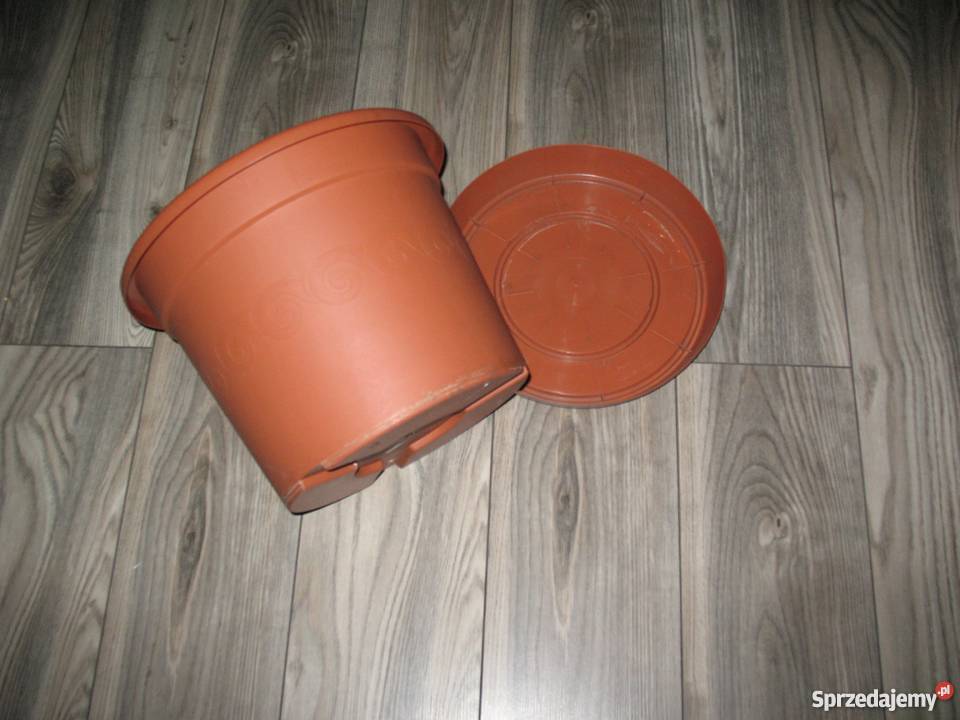 Donica duża odcienie brązowego Wyposażenie wnętrz Chorzów