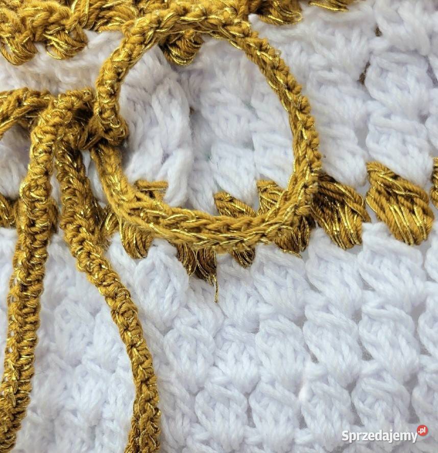 Torebka woreczek z kordonkahandmade małopolskie Krzywaczka