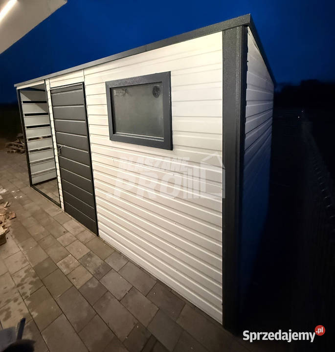 Schowek domek ogrodowy 252 m wiata 22 m biały