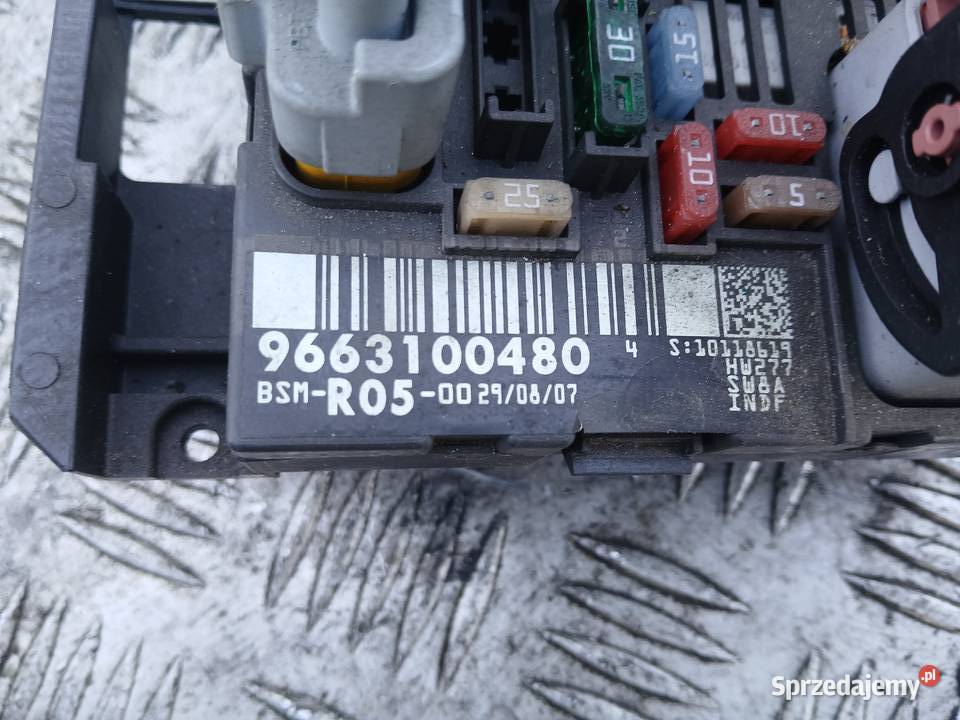 Moduł BSM Skrzynka Citroen Peugeot 9663100480 Radłów