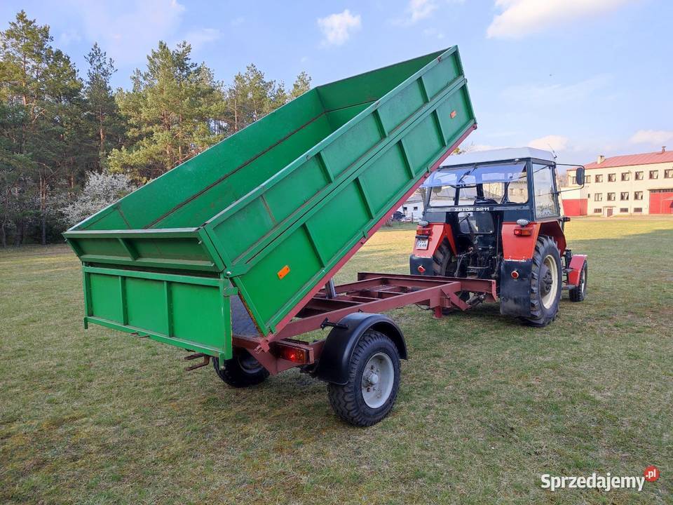 Przyczepa rolnicza jednoosiowa wywrotka Głowno