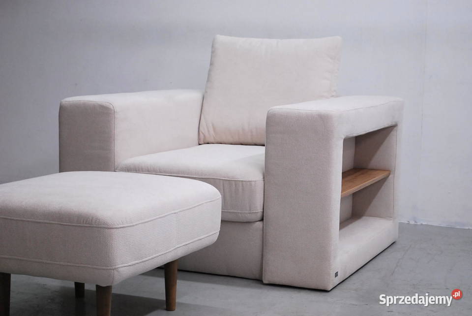 RXJ nowoczesny WYGODNY fotel pufa chowana Looks Fotele sprzedam