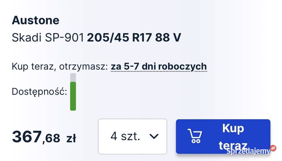 Opony zimowe Austone 20545 r17 17cale Nowy Sącz sprzedam