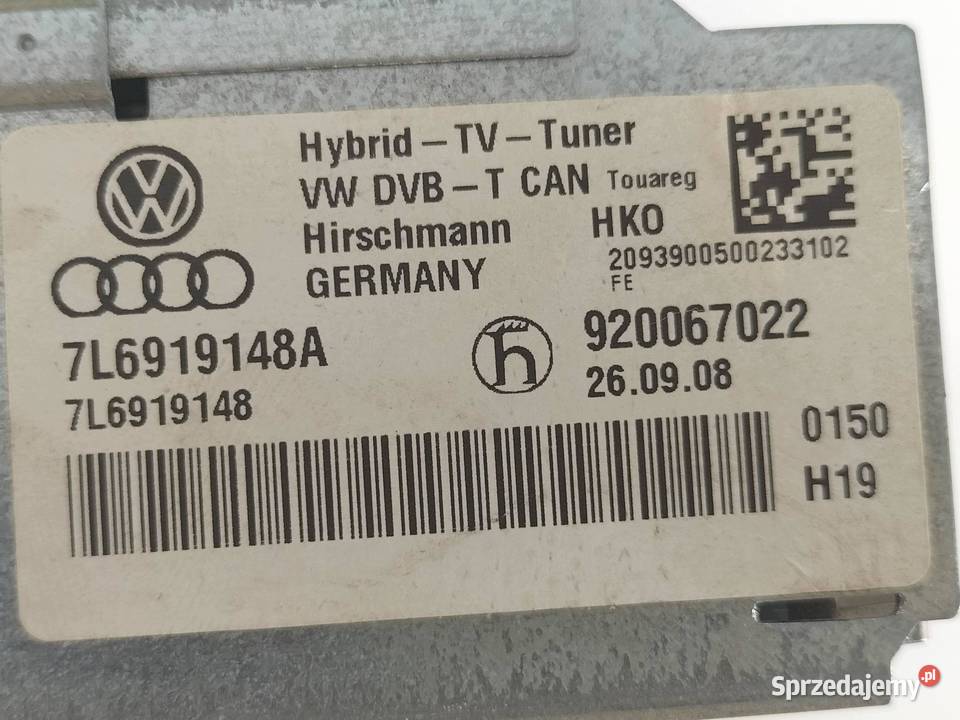 MODUŁ TUNER TV 7L6919148A Skoda Superb II
