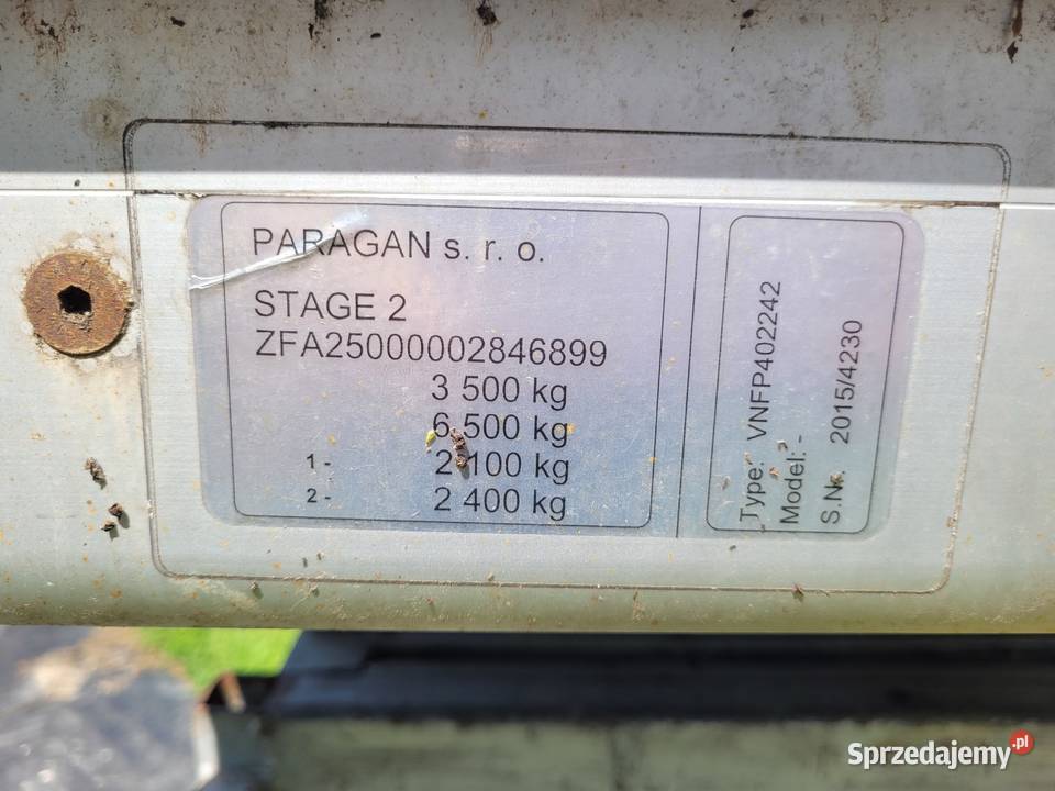 SKRZYNIAA ŁADUNKOWA LUMINIOWA PODRAMÓWKA Z Mielec sprzedam