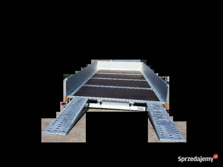 Przyczepa dwuosiowa platforma laweta uchylna 2 Czerwieńsk