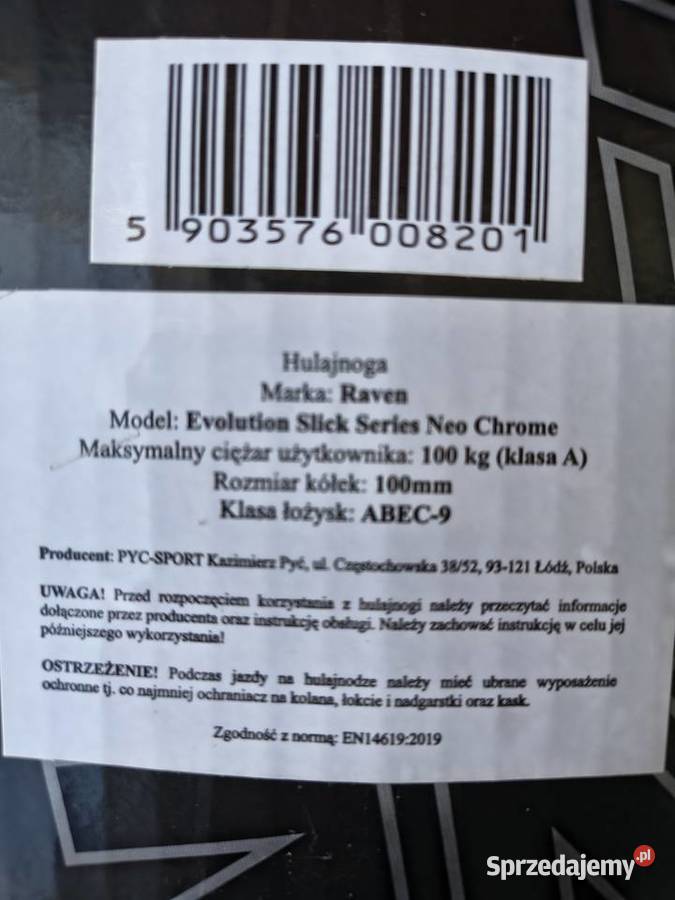 Hulajnoga Raven Pozostałe Lubin