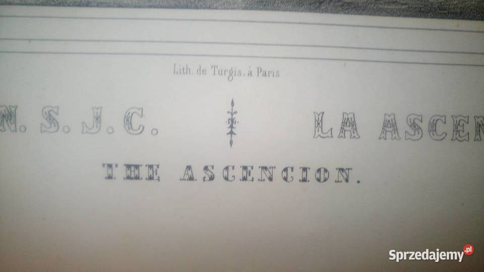 Antyczna litografia the Turgis Sejny