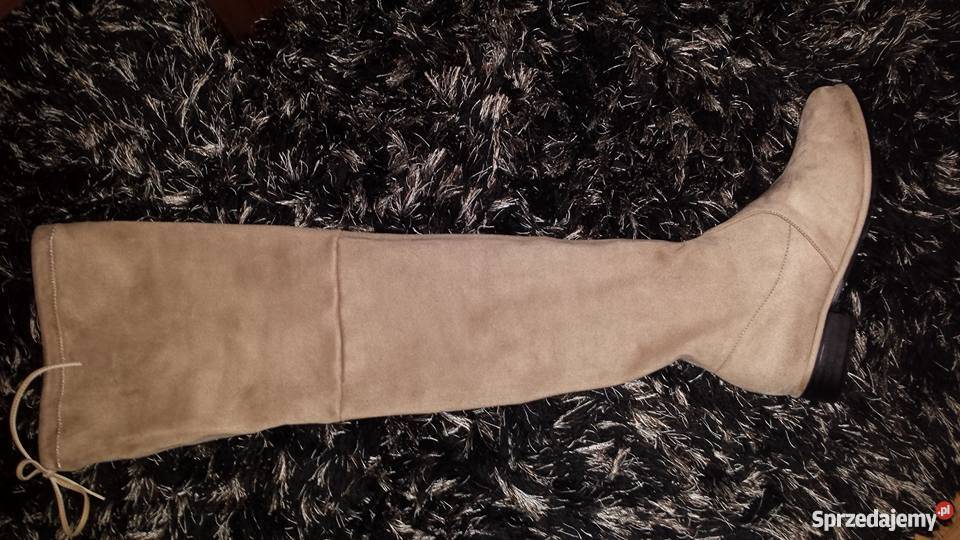 kozaki kolano zamsz Stuart Weitzman Logo 40 wielkopolskie Konin