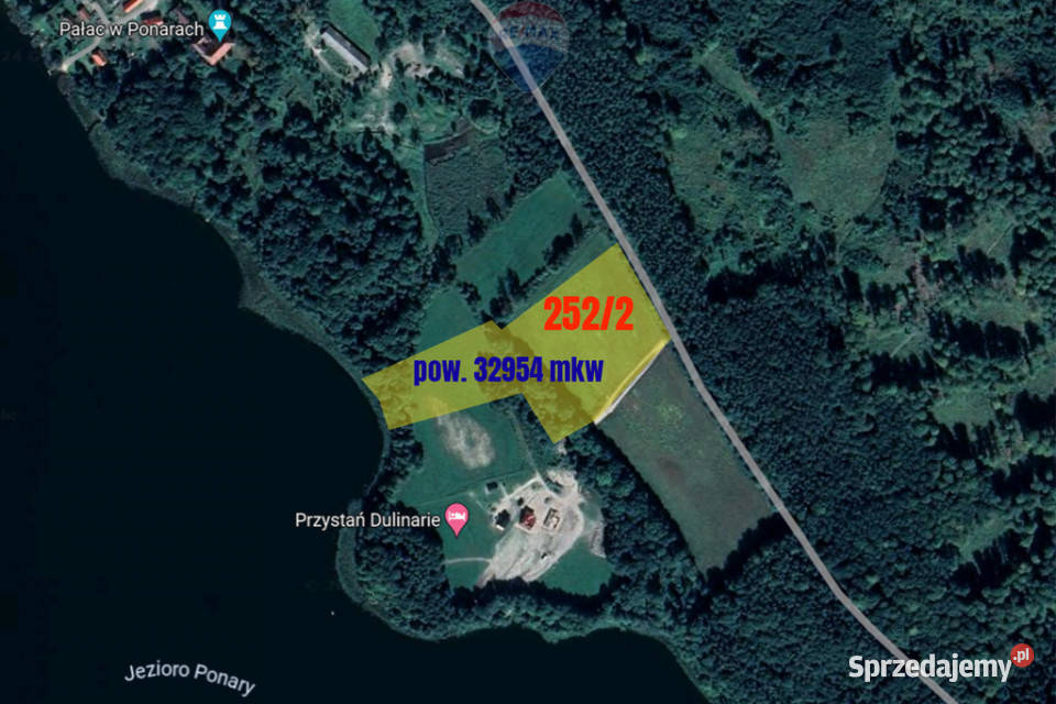 Działka 33 ha z własną linią brzegową j Narie