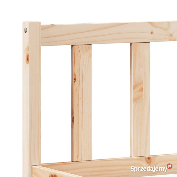Dłuższe łóżko bez materaca lite drewno sosnowe 205cm mazowieckie