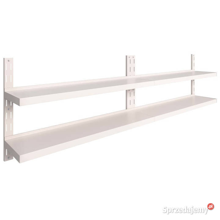 Wiszące półki ścienne 2 poziomy 2 stal 300x30 Warszawa