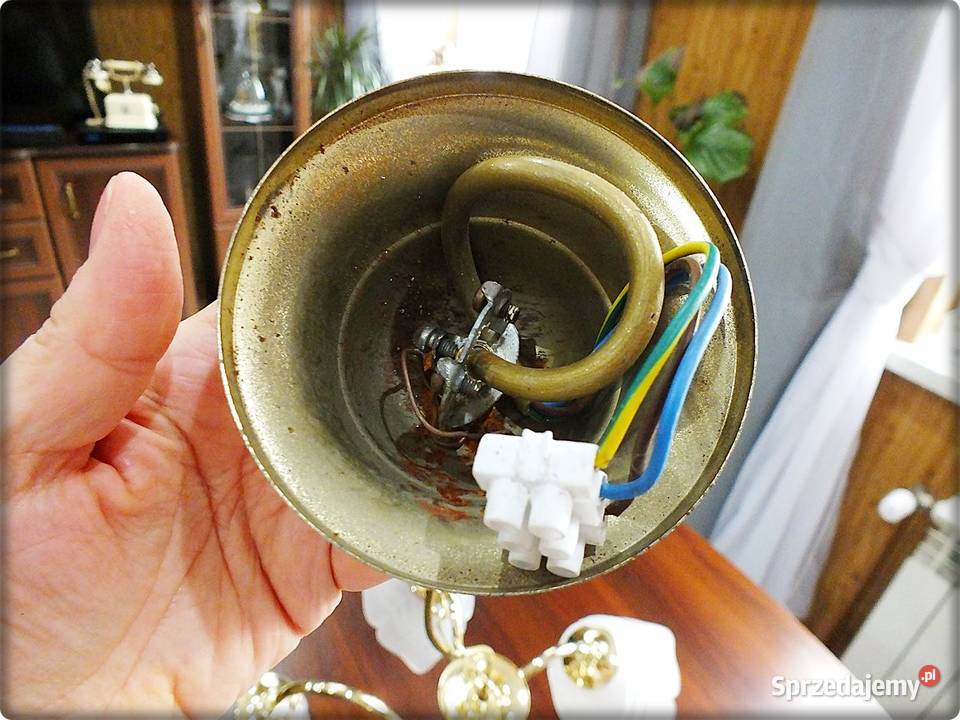 Elegancki Złoty Żyrandol Lampa wisząca sufitowa Żary